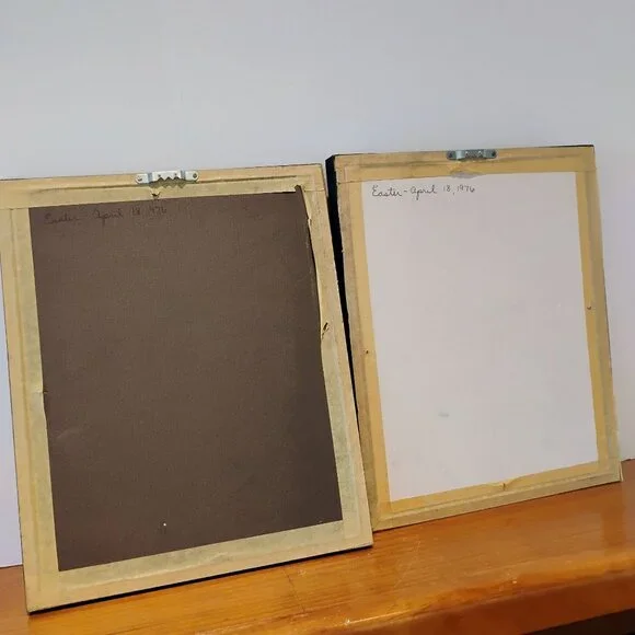 Vtg Set of 2 Whimsical Owl Art Prints Artisan Signed Michaux HIP 1976 - Picture 10 of 10